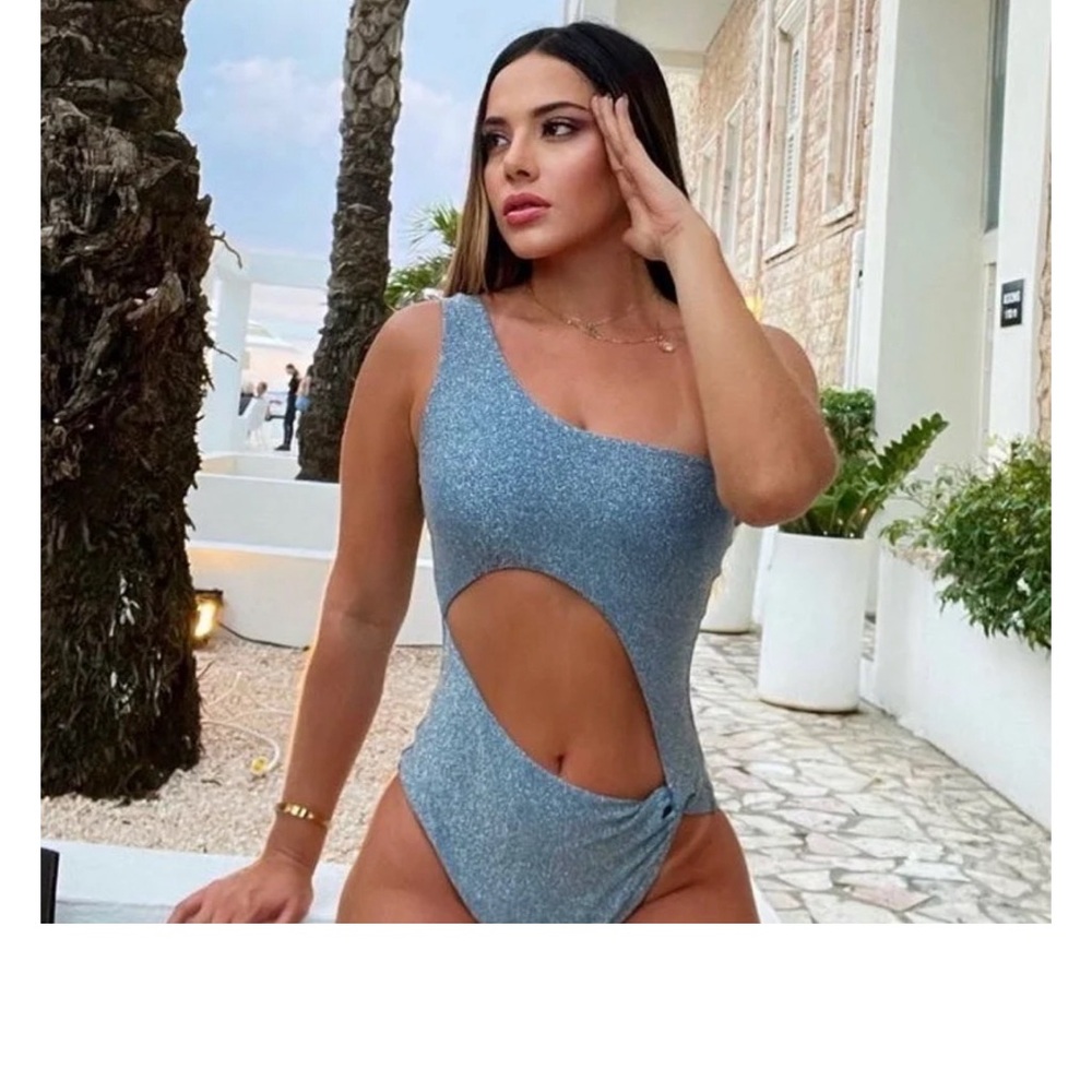 Baobab cutout one piece swimsuit! Metallic. Absolutely stunning!